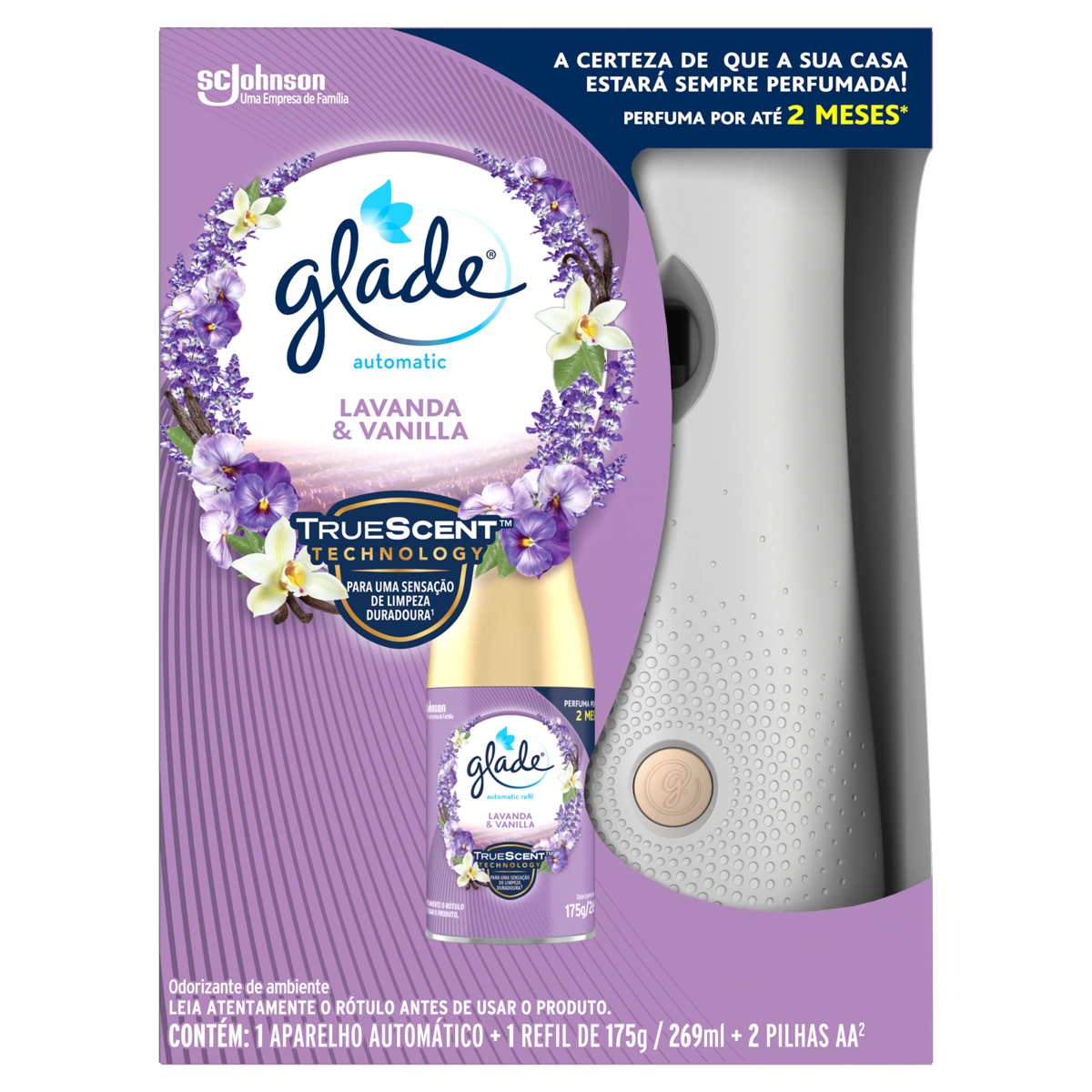Glade Aut Spray Lavanda E Vanilla Ap Ref