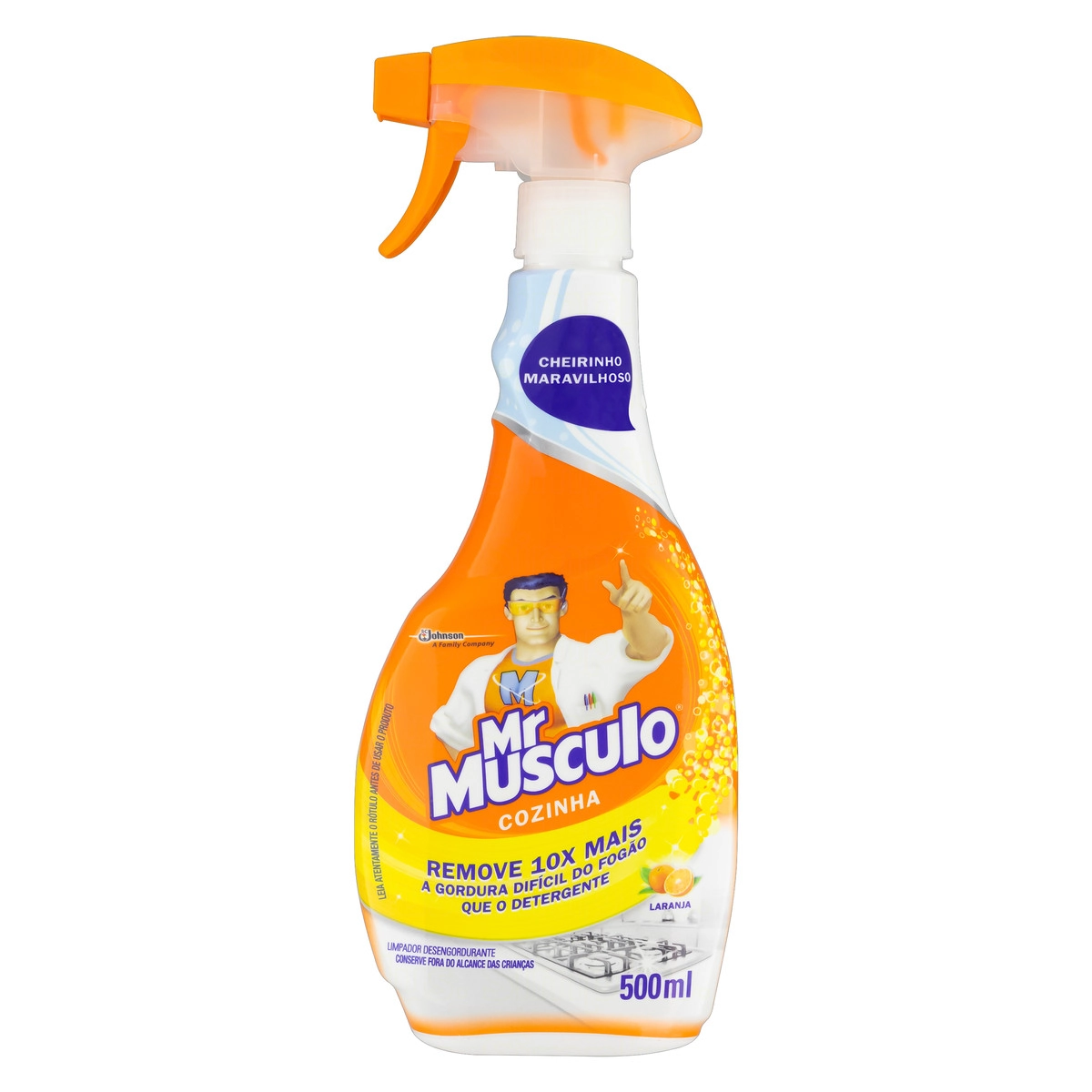 Limpador Desengordurante MR MÚSCULO Cozinha Total Pack Spray 500ml + Refil 500ml