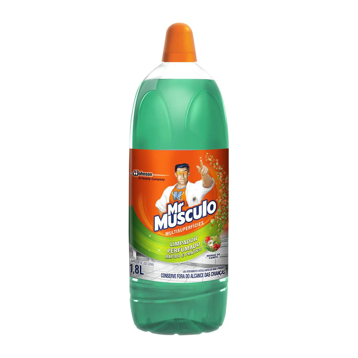 Limpador Perfumado Multissuperfícies Manhã Do Campo Mr Músculo Frasco 1,8l