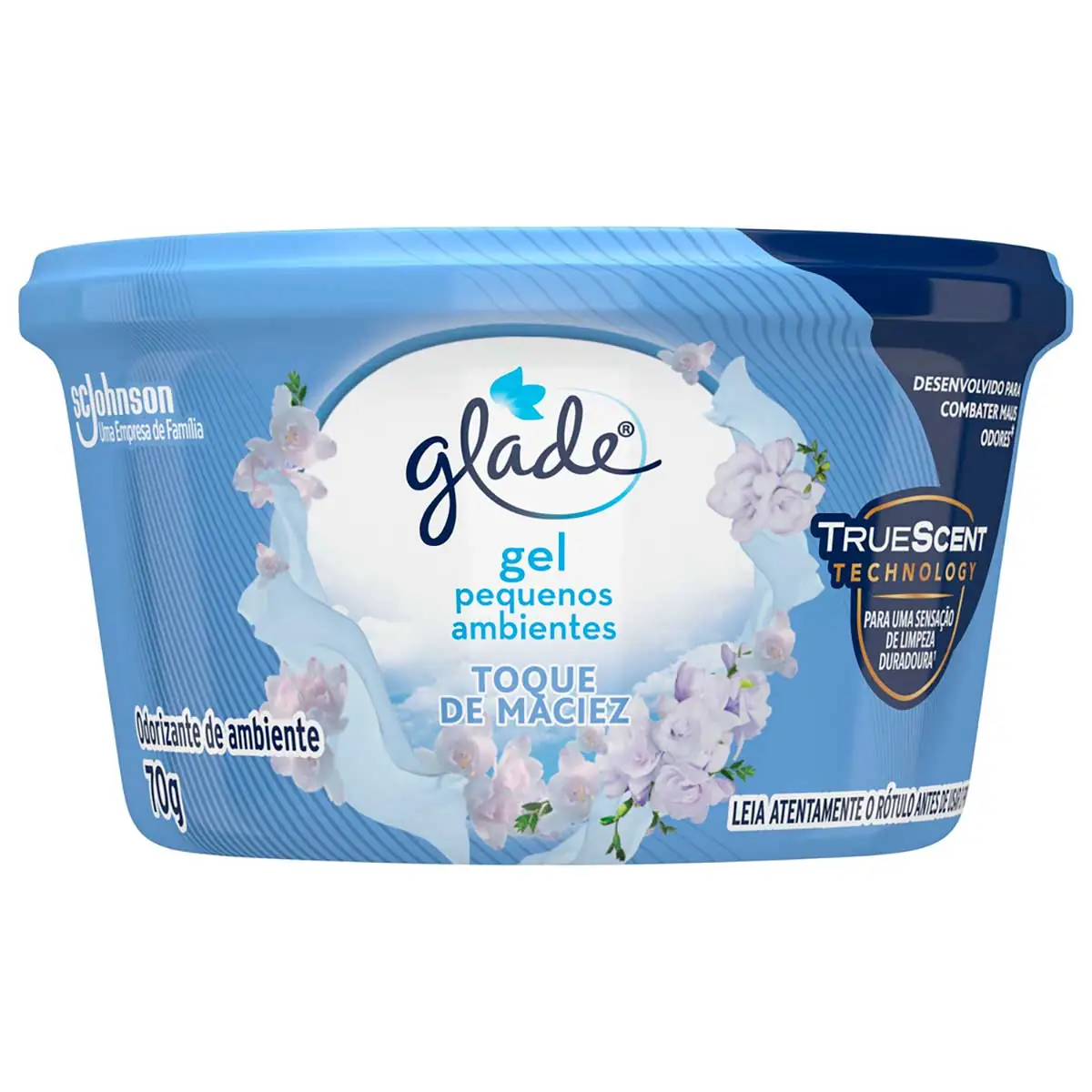 Desodorizador Glade Gel Pequenos Ambientes Toque de Maciez 70g