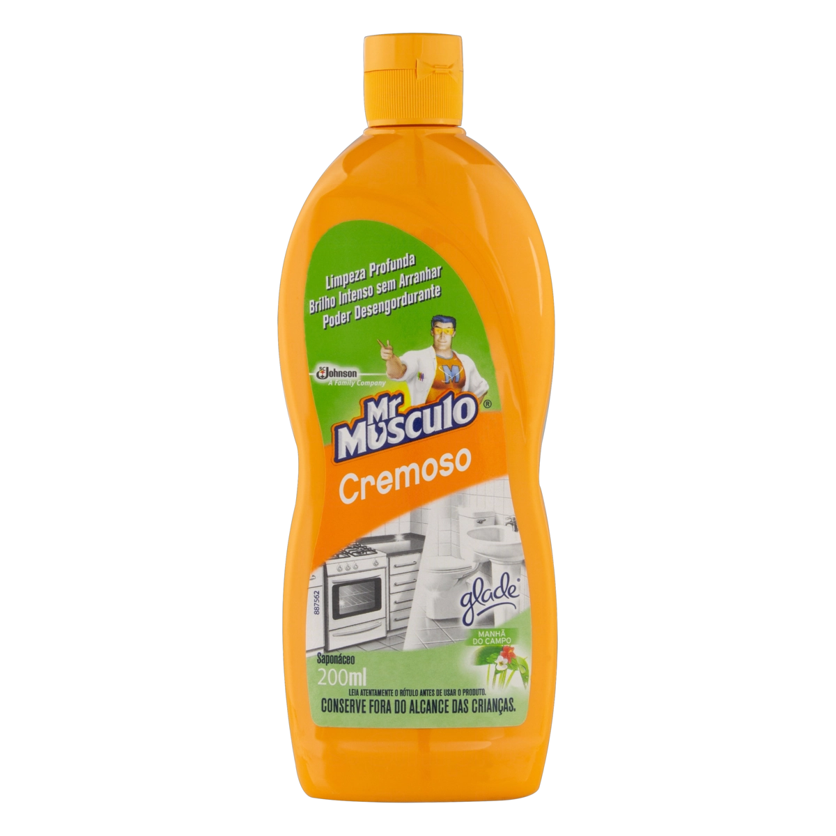 Saponáceo Cremoso Manhã Do Campo Mr Músculo Squeeze 200ml