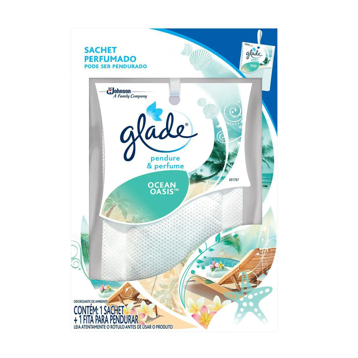 Odorizador De Ambiente Ocean Oasis Glade Pendure Perfume
