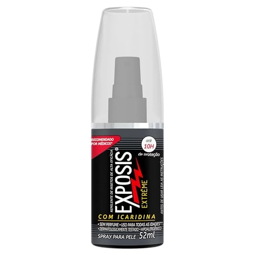 Repelente Sem Perfume Exposis Extrême Frasco 52ml Spray