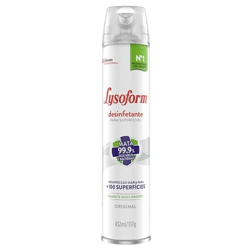 Desinfetante Aerossol Superfícies Original Lysoform Professional Frasco 432ml Spray