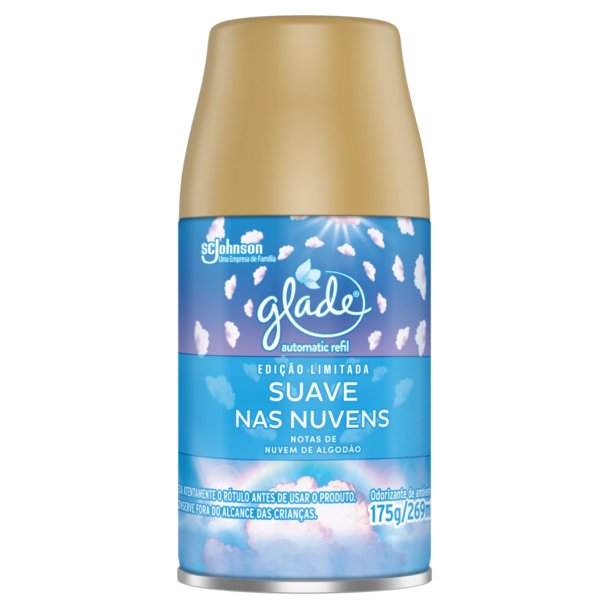 Odorizador de Ambiente Suave nas Nuvens Glade Automatic Frasco 269ml Refil