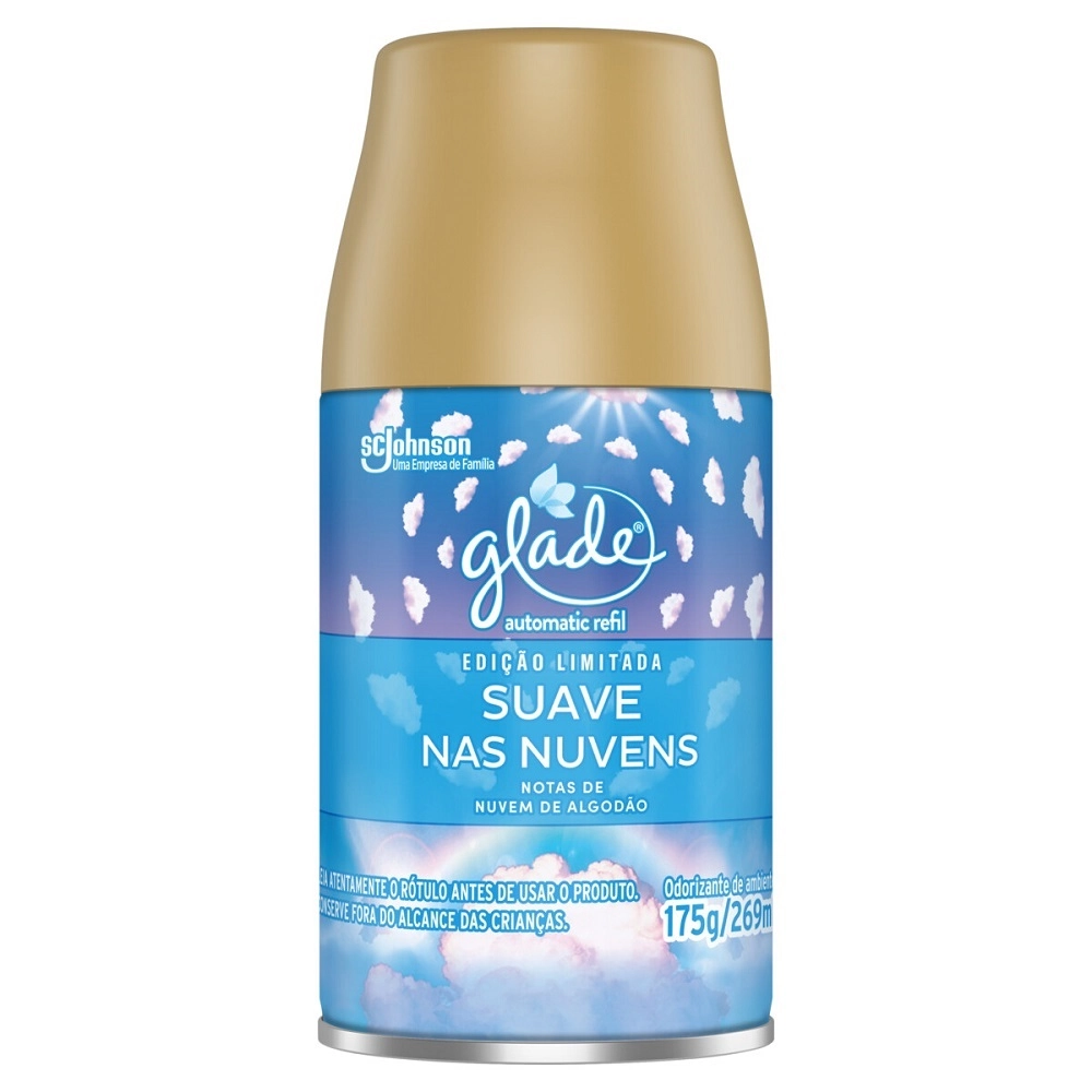 Odorizador de Ambiente Livre, Leve e Lilás Glade Automatic Frasco 269ml Refil