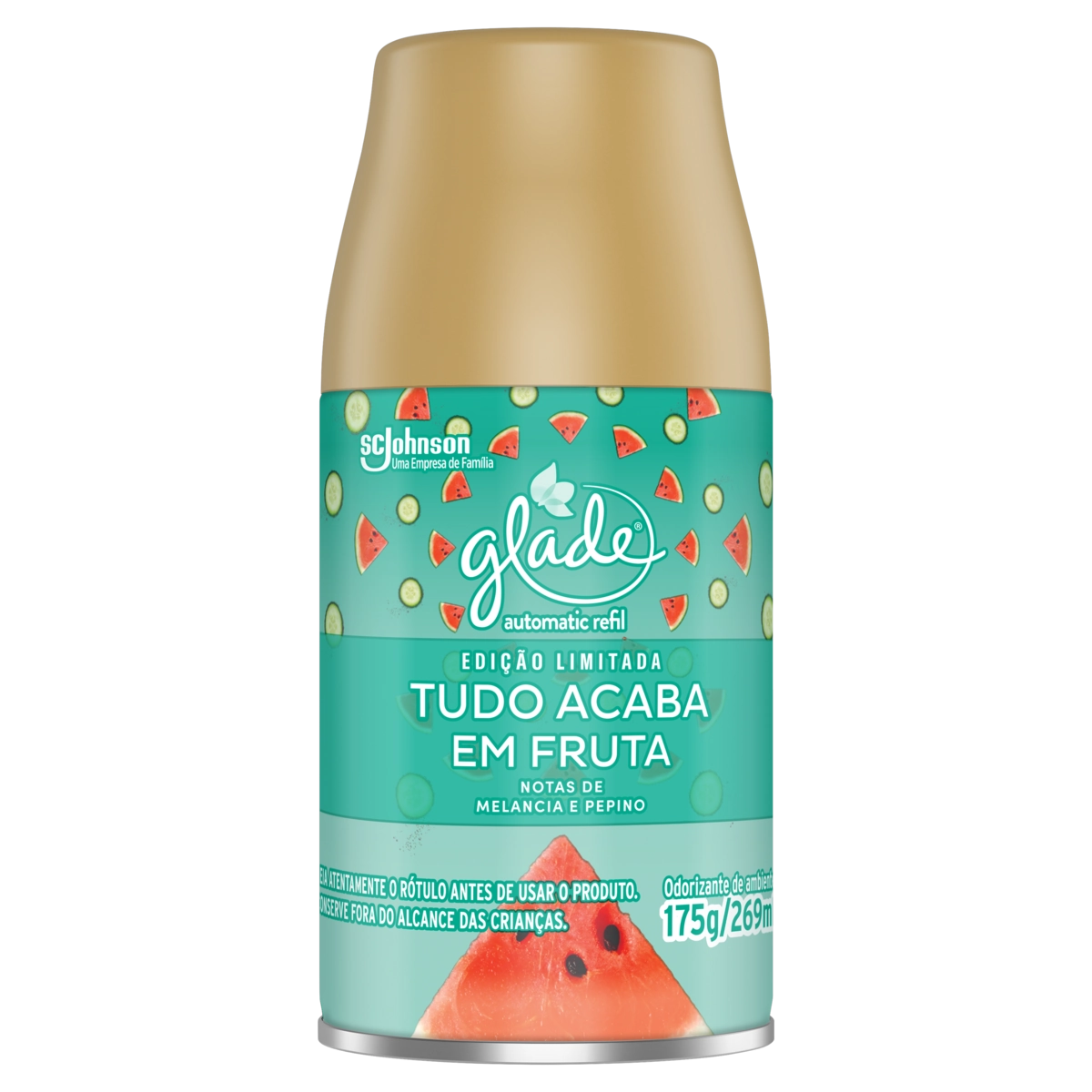 Odorizador de Ambiente Tudo Acaba em Fruta Glade Automatic Frasco 269ml Refil