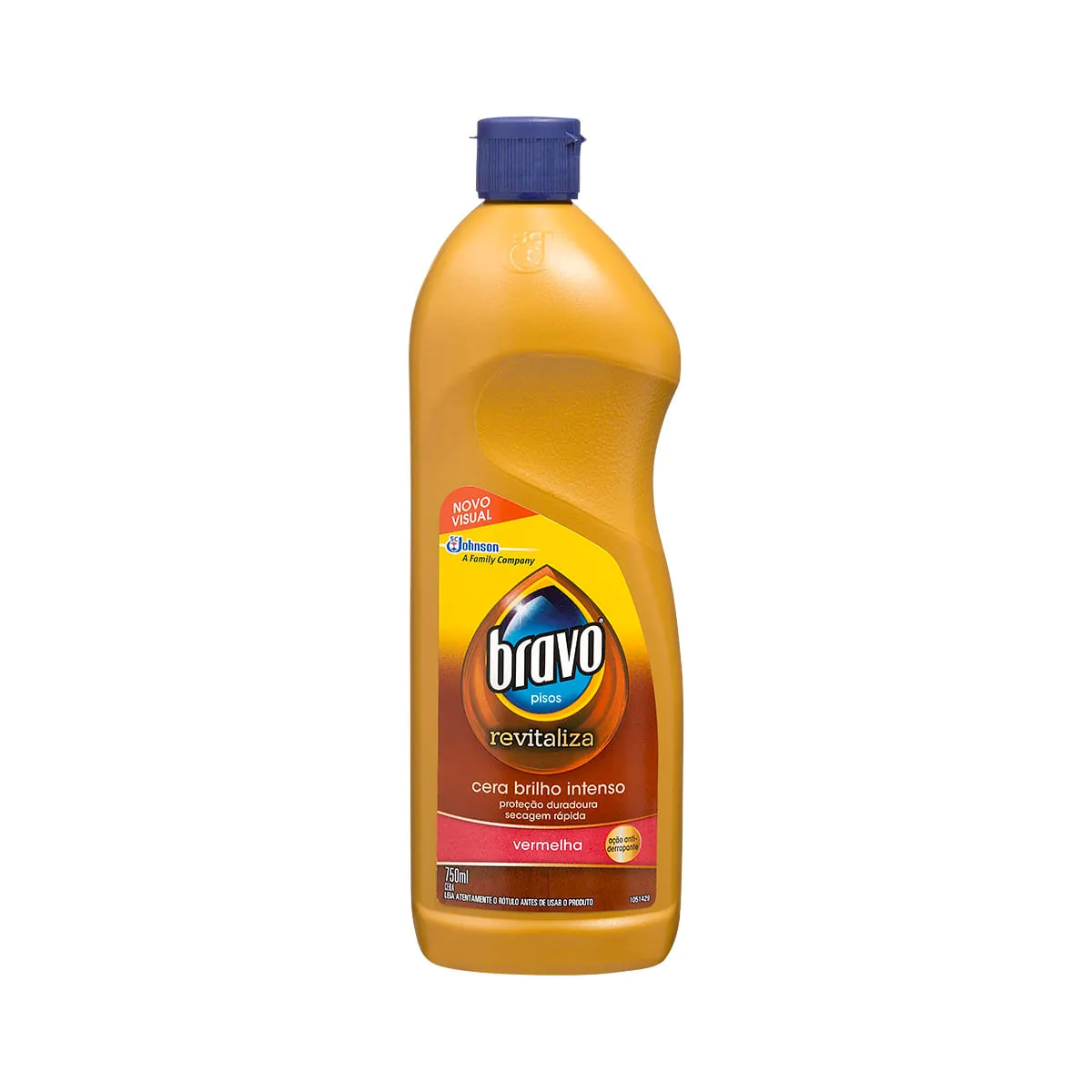 Cera Líquida Autobrilho Vermelha Bravo Máximo Brilho Squeeze 750ml