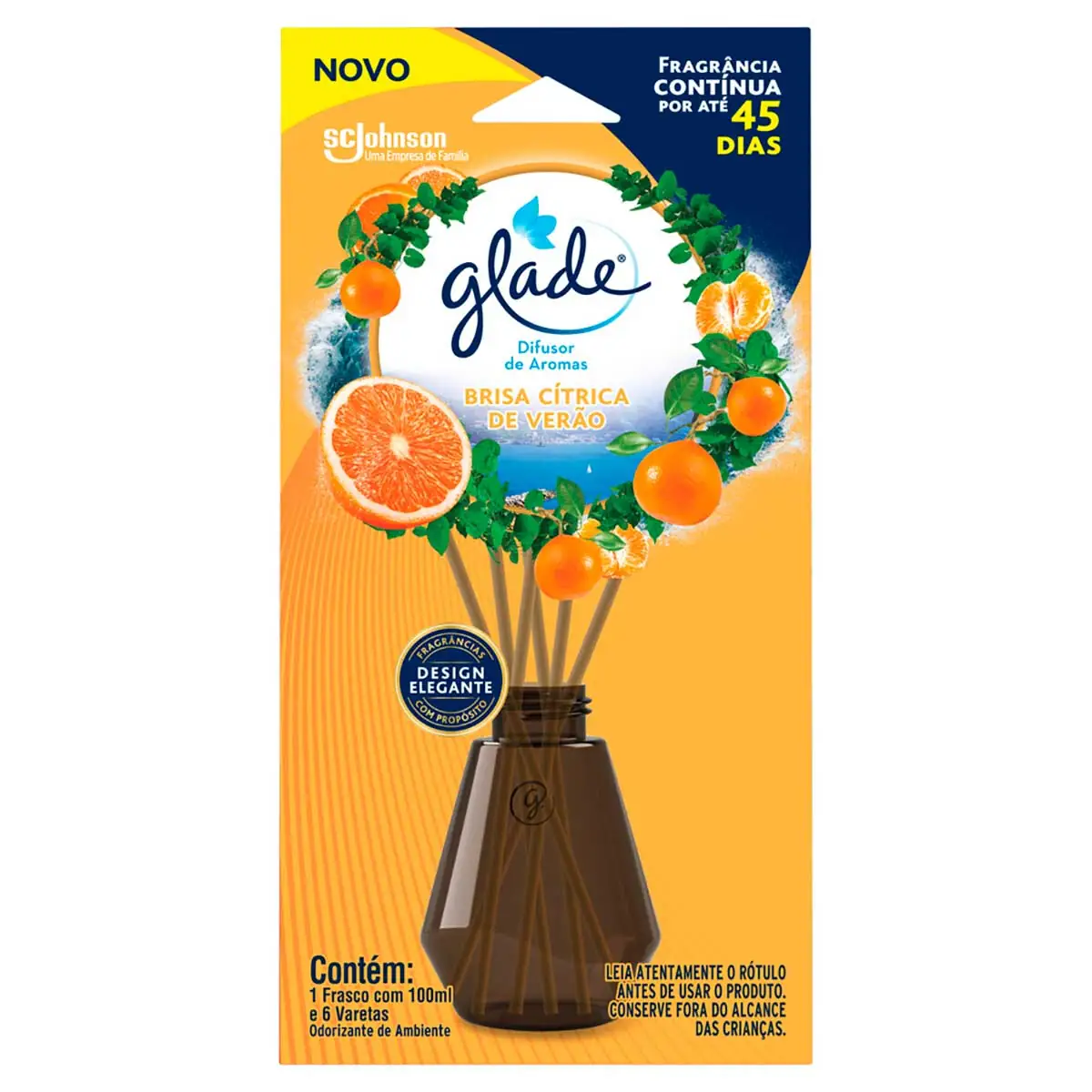 Desodorizador Glade Difusor Brisa Cítrica 100ml