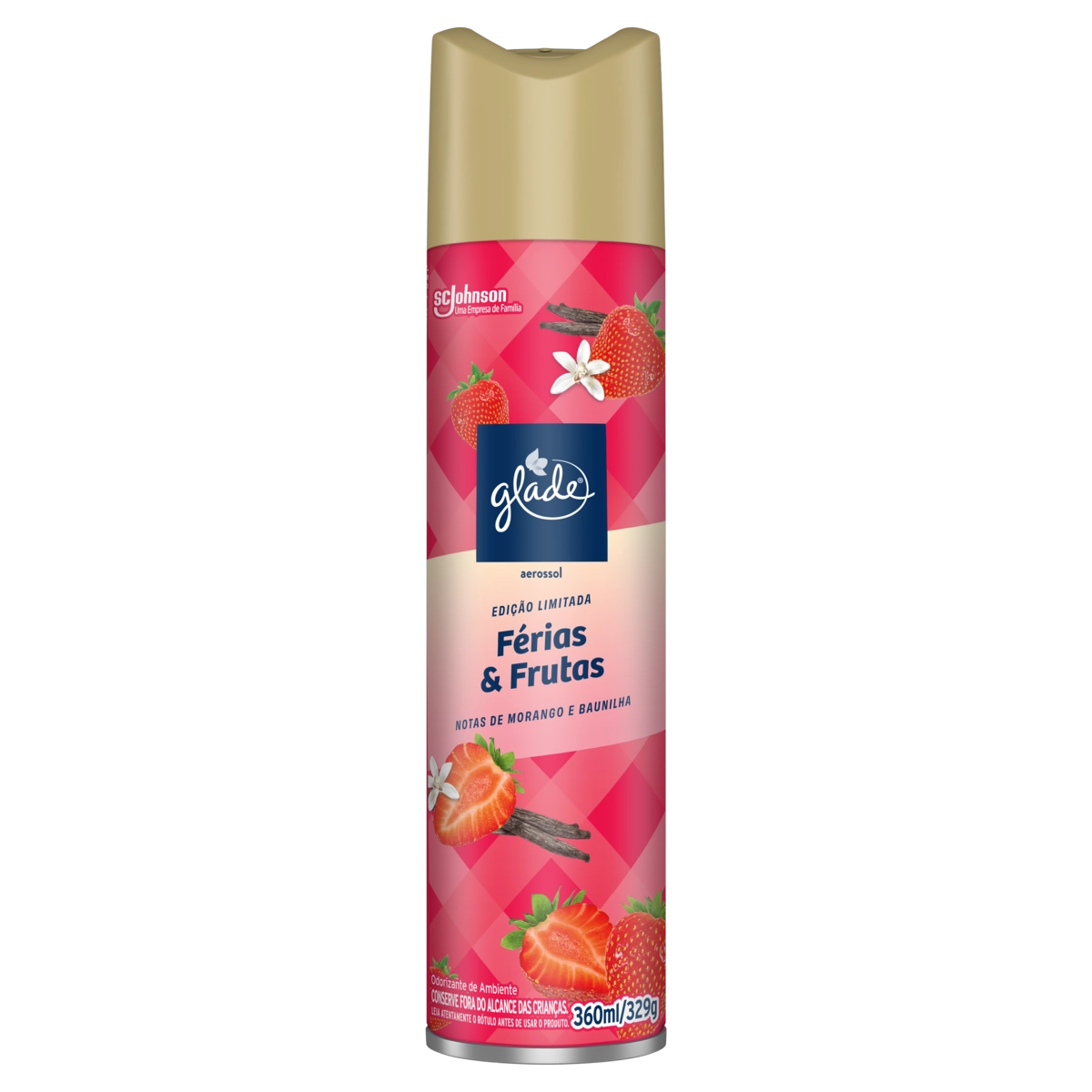 Odorizador De Ambiente Aerossol Férias Frutas Glade Frasco 360ml Spray