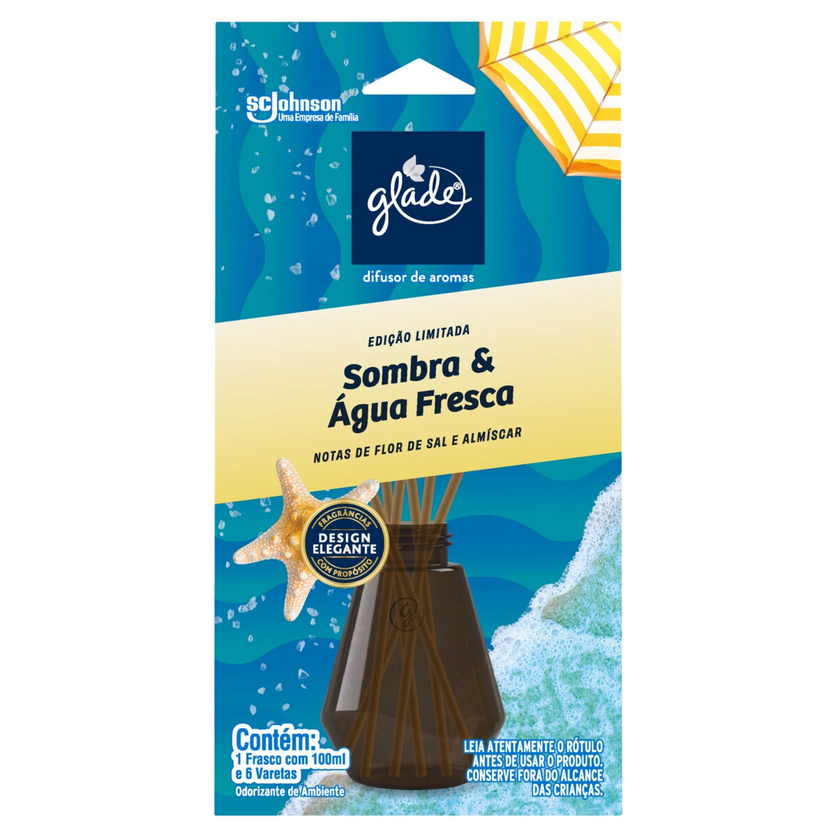 Difusor de Aromas Sombra & Água Fresca Glade Caixa 100ml
