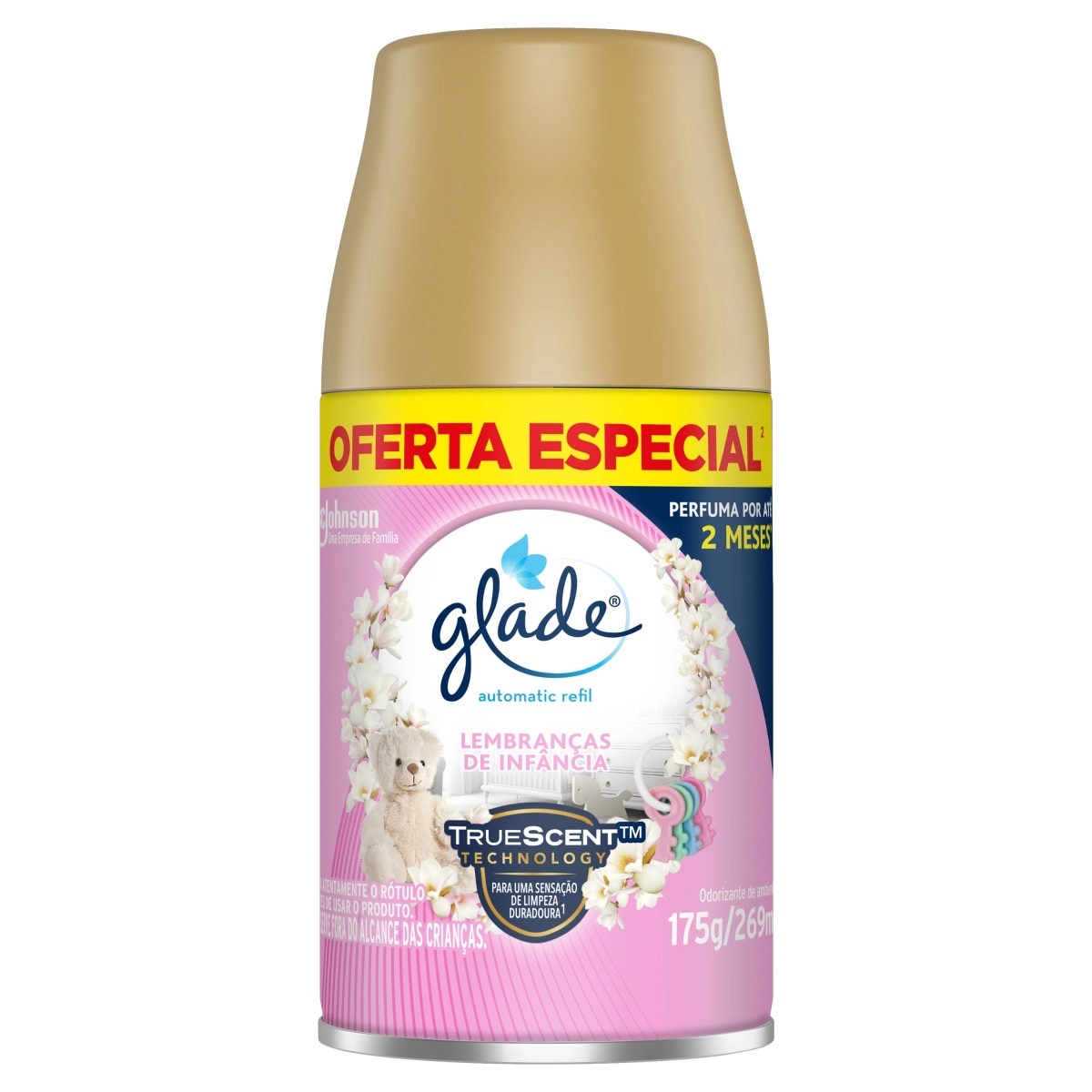 Odorizador De Ambiente Lembranças De Infância Glade Automatic Frasco 269ml Spray Refil Oferta Especi