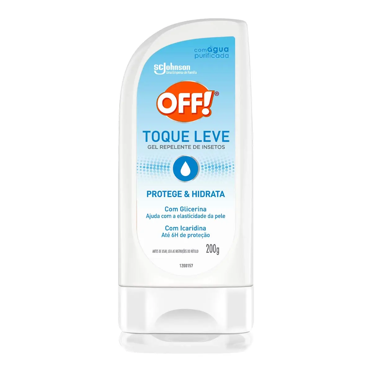 Repelente Gel Sem Perfume Off Toque Leve Squeeze 200g