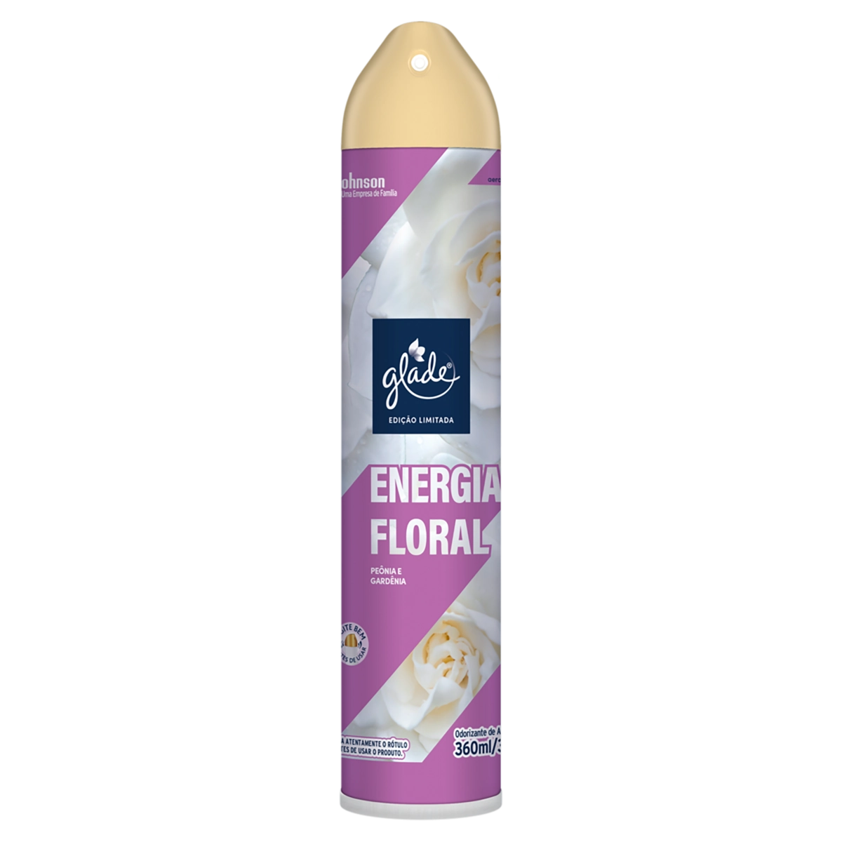 Odorizador de Ambiente Aerossol Energia Floral Glade Frasco 360ml Spray