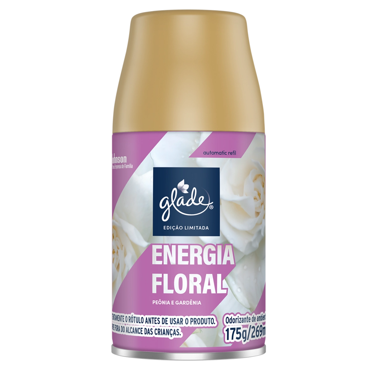 Odorizador de Ambiente Energia Floral Glade Automatic Frasco 269ml Spray Refil