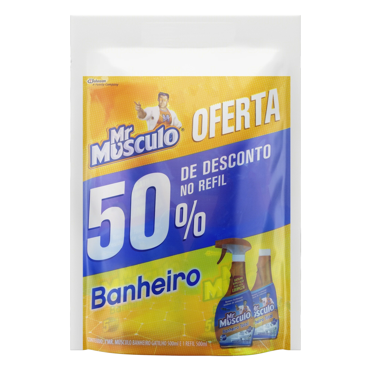 Kit Desinfetante Banheiro Mr Músculo 500ml Grátis 50 De Desconto No Refil