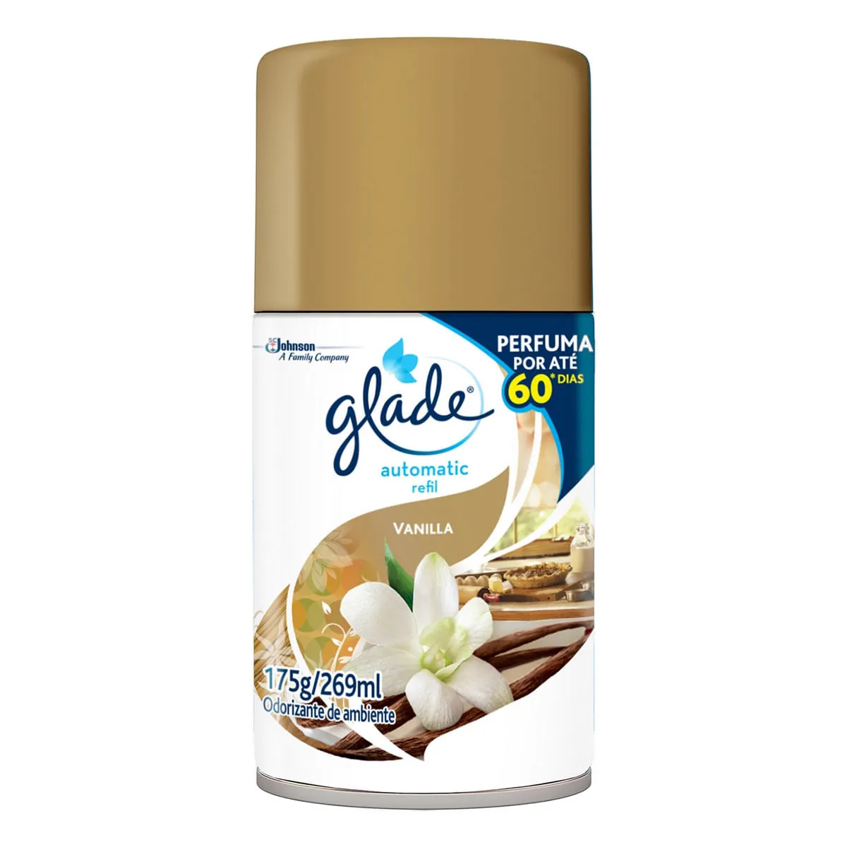 Odorizador De Ambiente Encanto De Vanilla Glade Automatic Frasco 269ml Spray Refil