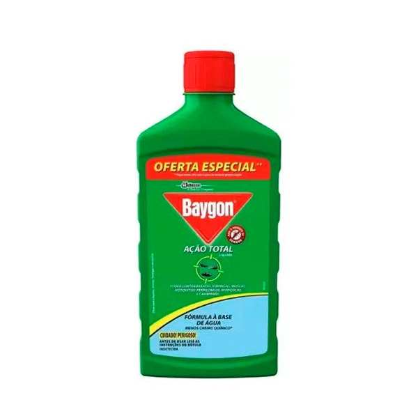 Inseticida Líquido Ação Total Base água Baygon Squeeze 475ml Oferta Especial