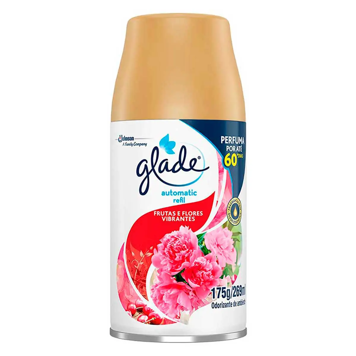 Desodorizador GLADE Automatic Spray Refil Frutas e Flores Vibrantes 269ml