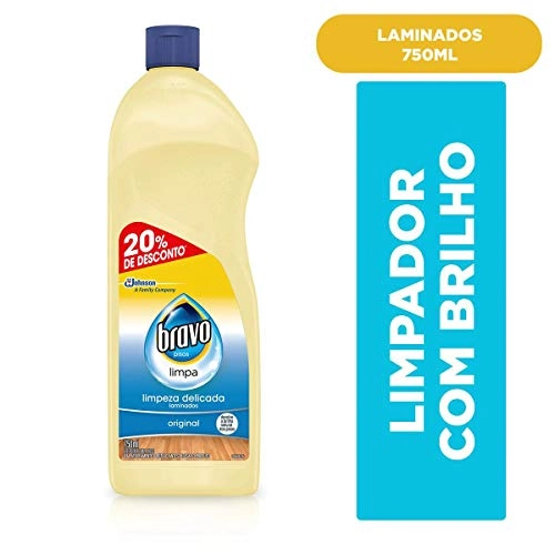 Detergente Limpa Pisos Laminados Original Bravo Squeeze 750ml Grátis 20 De Desconto