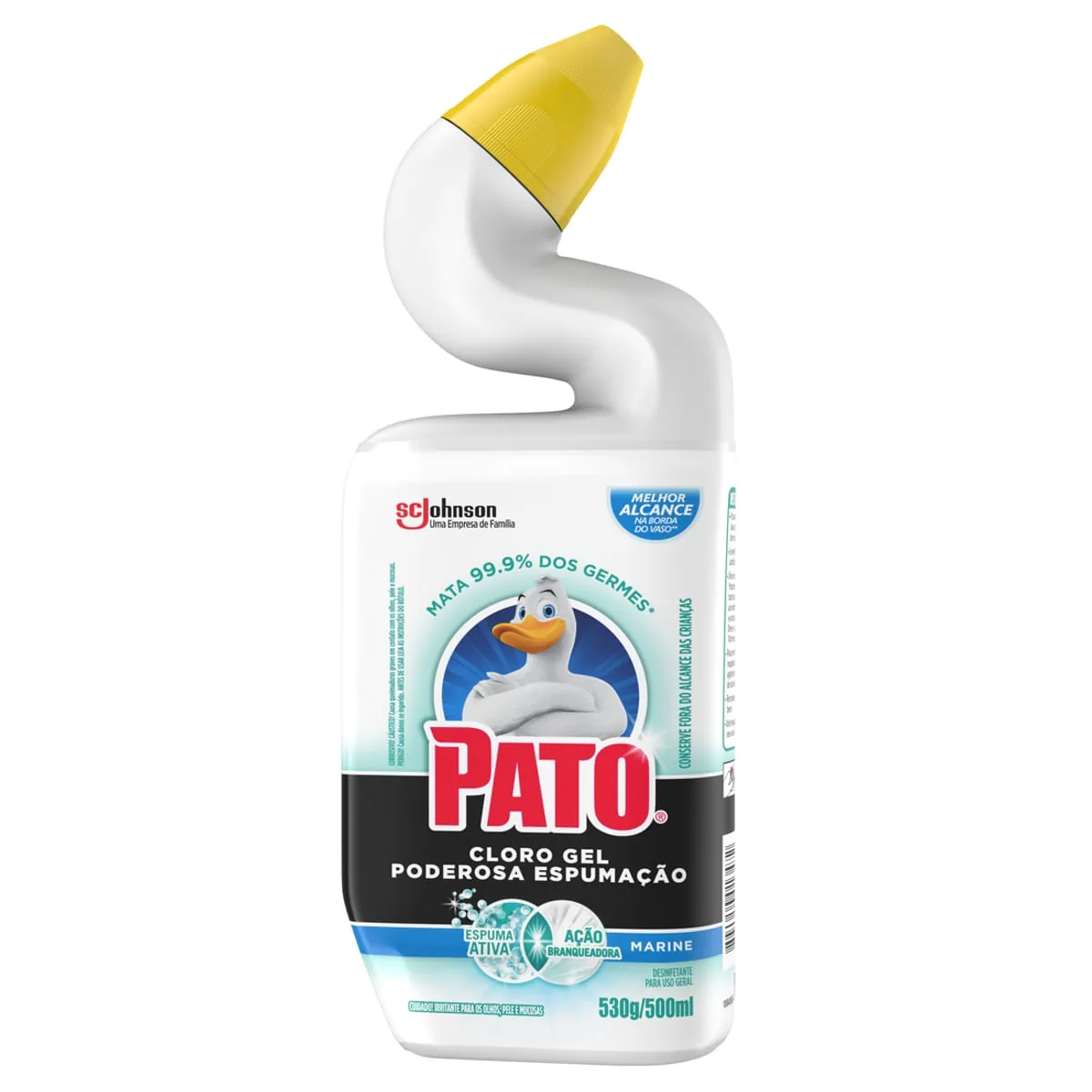 Limpador Sanitário Pato Cloro Gel Poderosa Espumação Marine 500ml