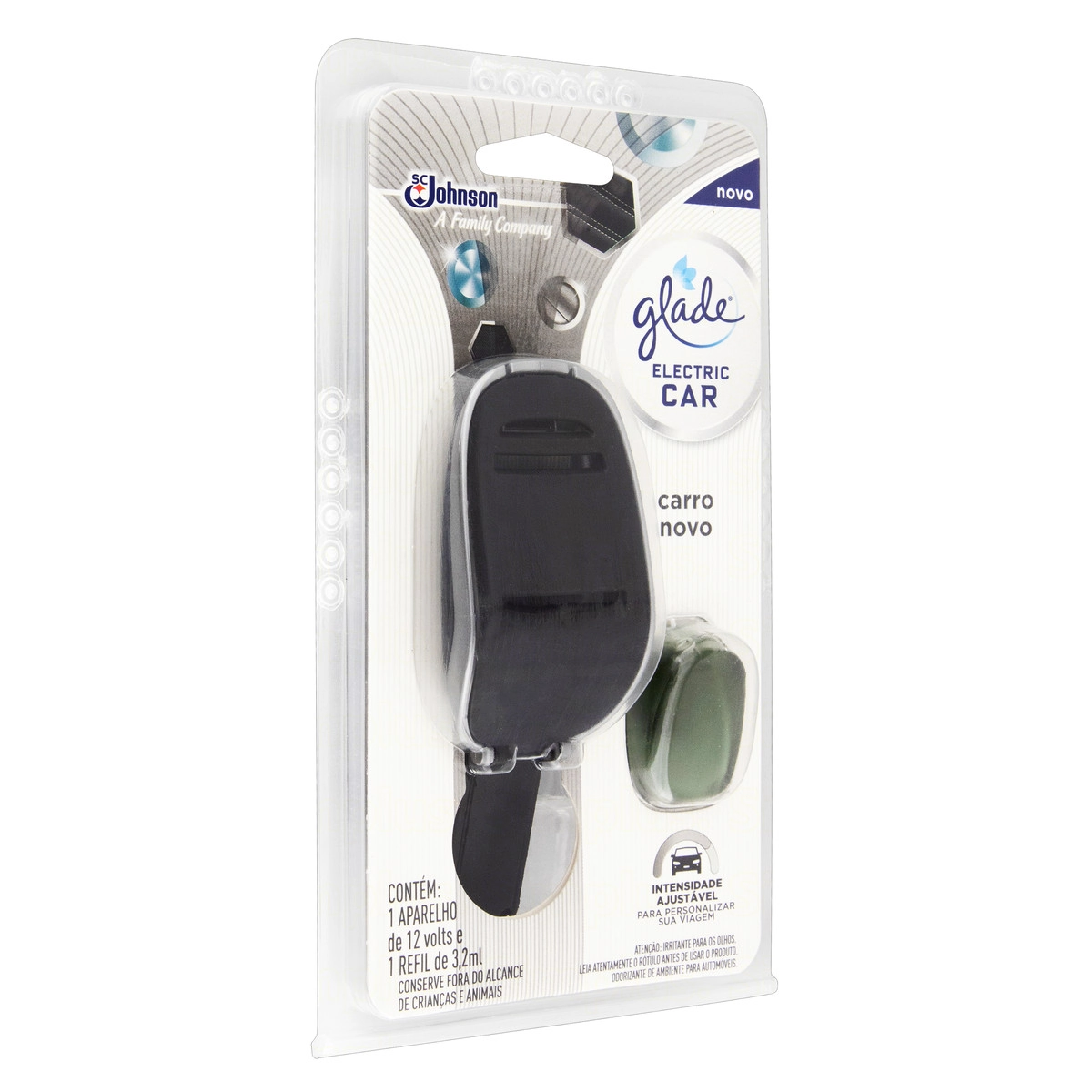 Aparelho 12v E Odorizador Automotivo Carro Novo Glade Electric Car Blister 3,2ml