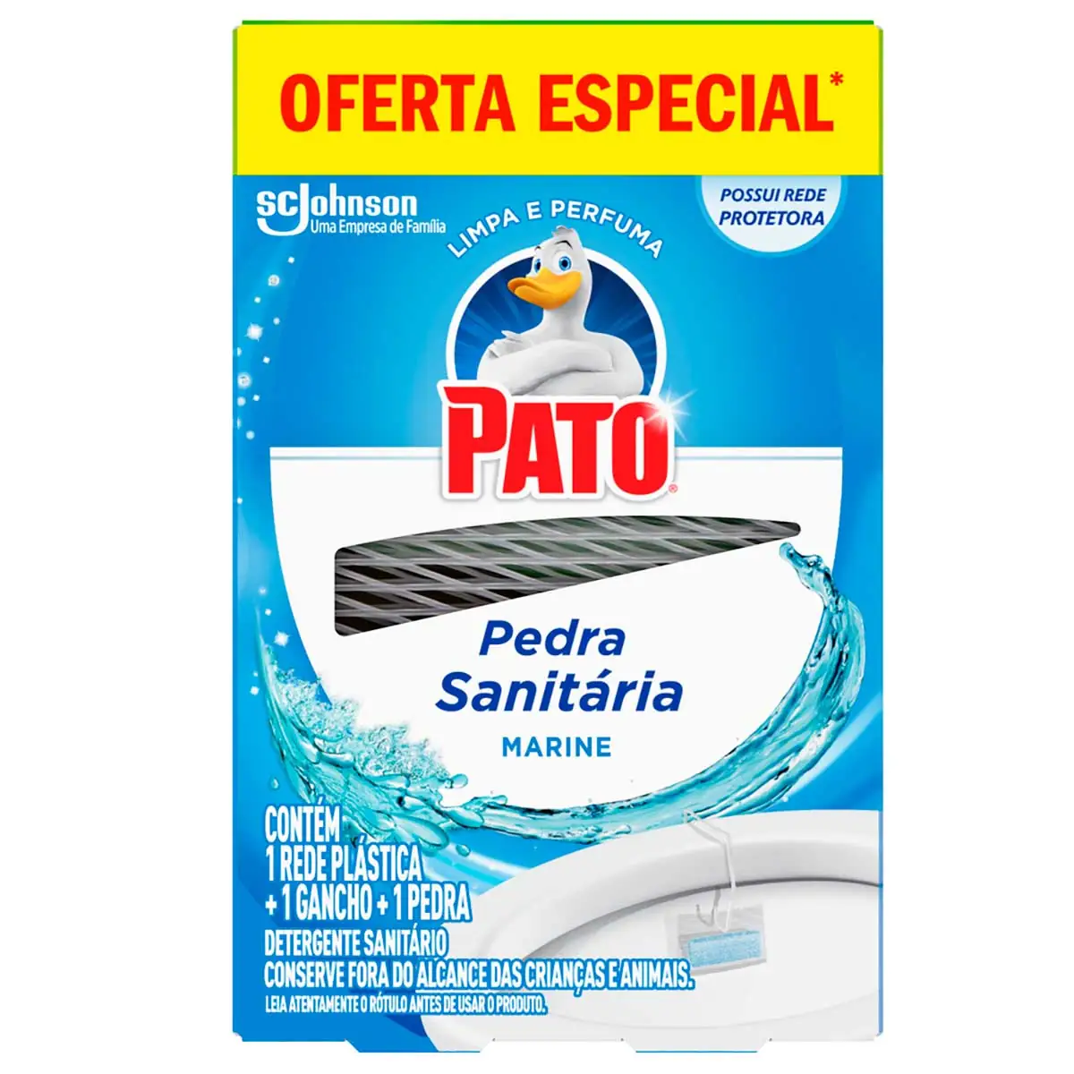 Desodorizador Sanitário Pato Pedra Marine 25g 25% Desconto