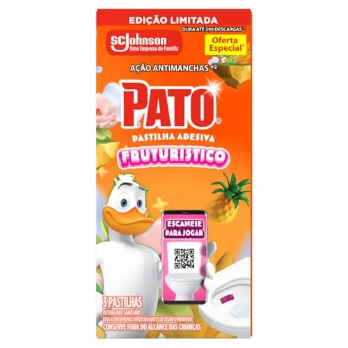 Pato Pastilha Adesiva Fruturis – Cartela Com 3 Unidades 24 Packs