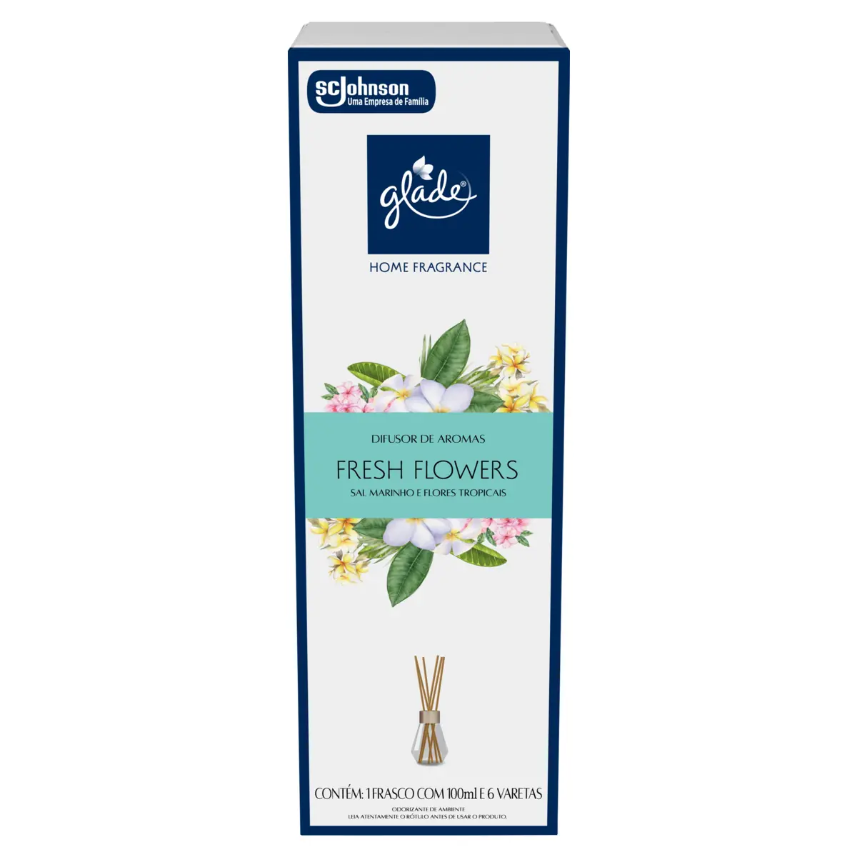 Difusor De Aromas Fresh Flowers Glade Home Fragrance Caixa 100ml