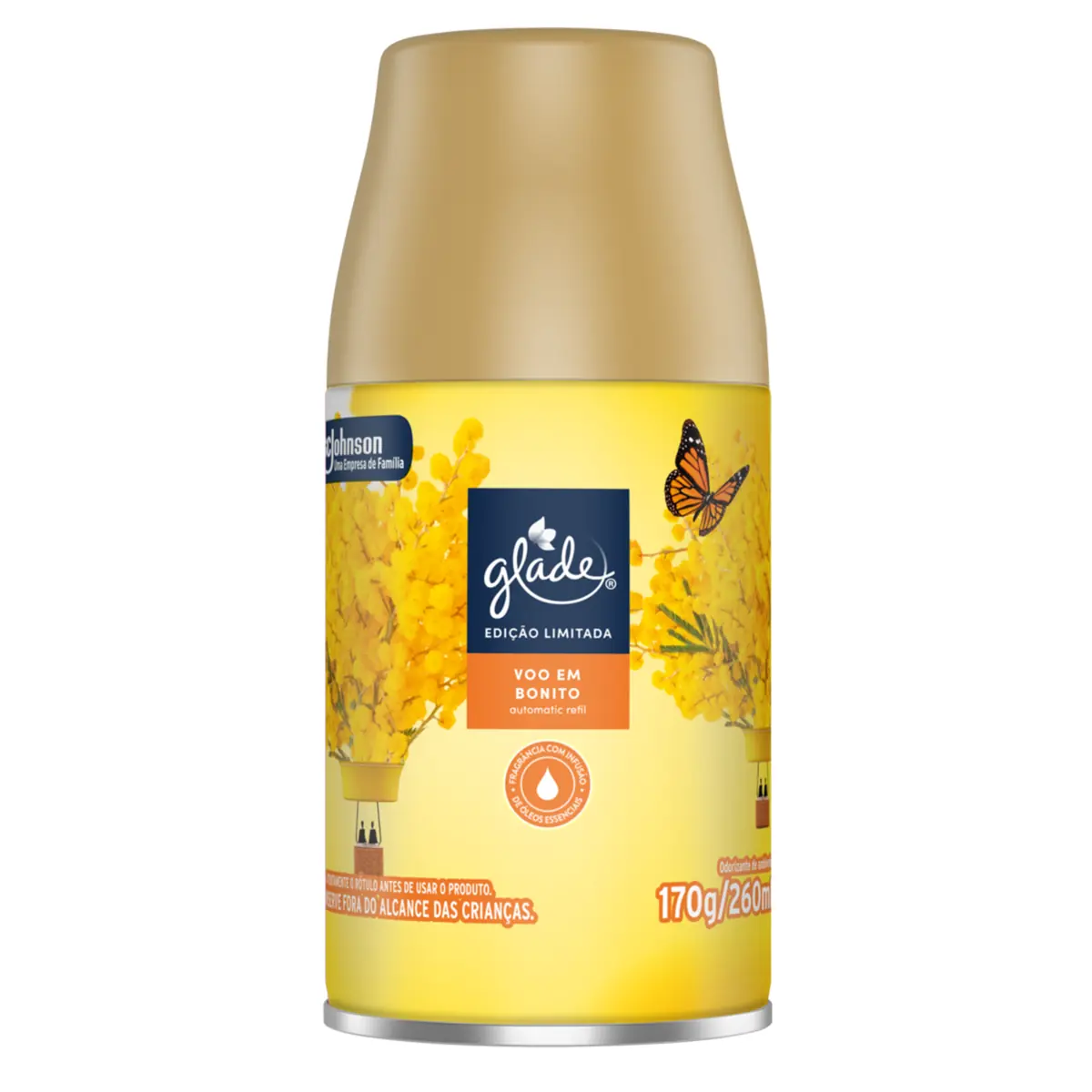 Odorizador De Ambiente Glade Automatic Voo Em Bonito Refil 260ml