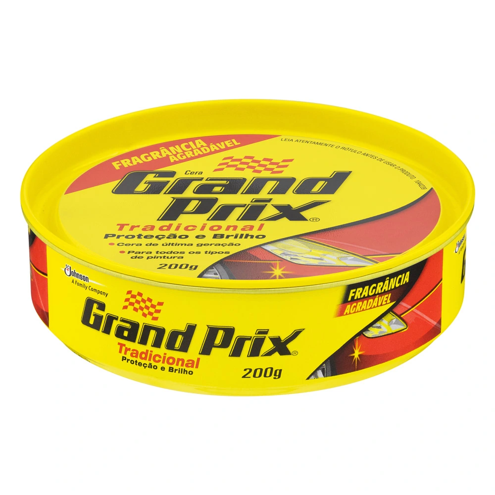 Cera Em Pasta Grand Prix Tradicional Proteção e Brilho Johnson 200g