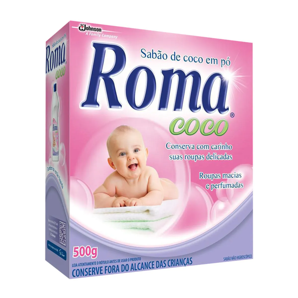 Sabão Pó Roma Coco Caixa 500g