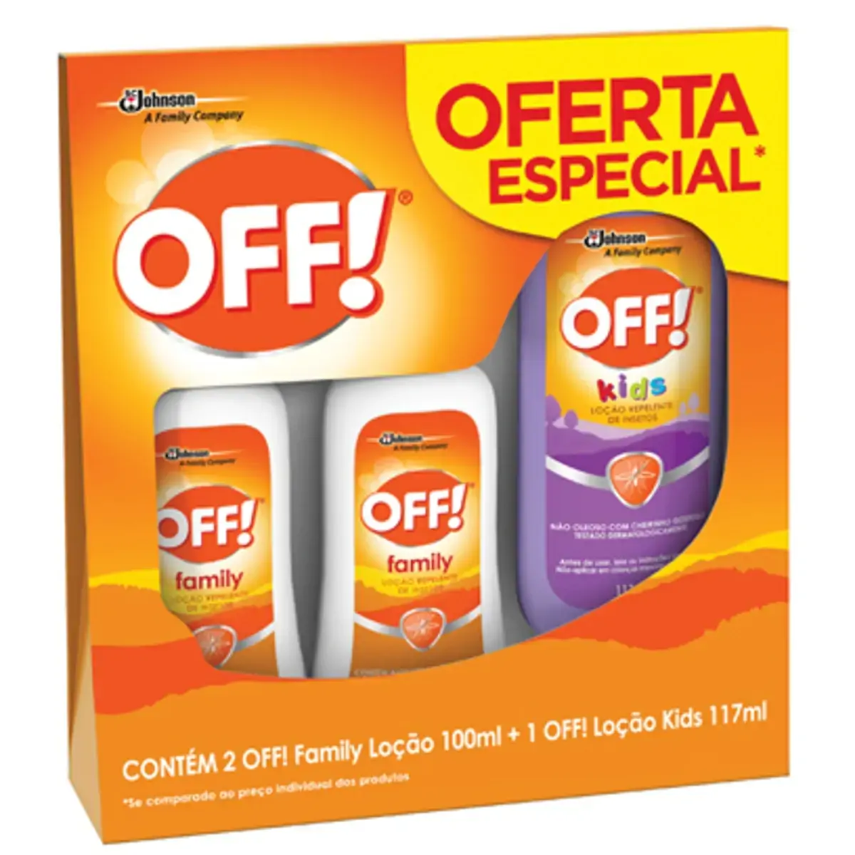 Kit Repelente Off Family E Kids De 100ml