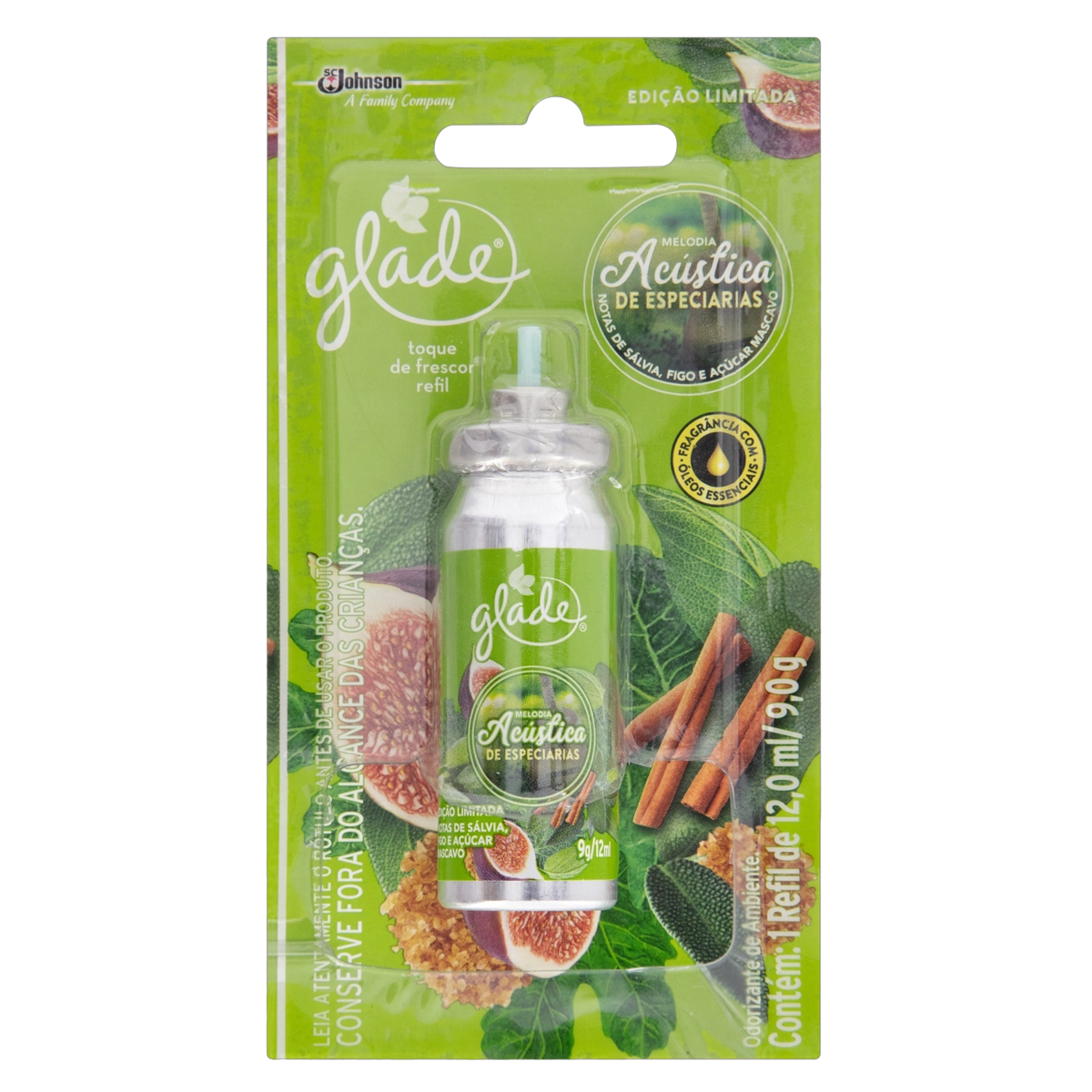 Odorizador De Ambiente Melodia Acústica De Especiarias Glade Blister 12ml Refil