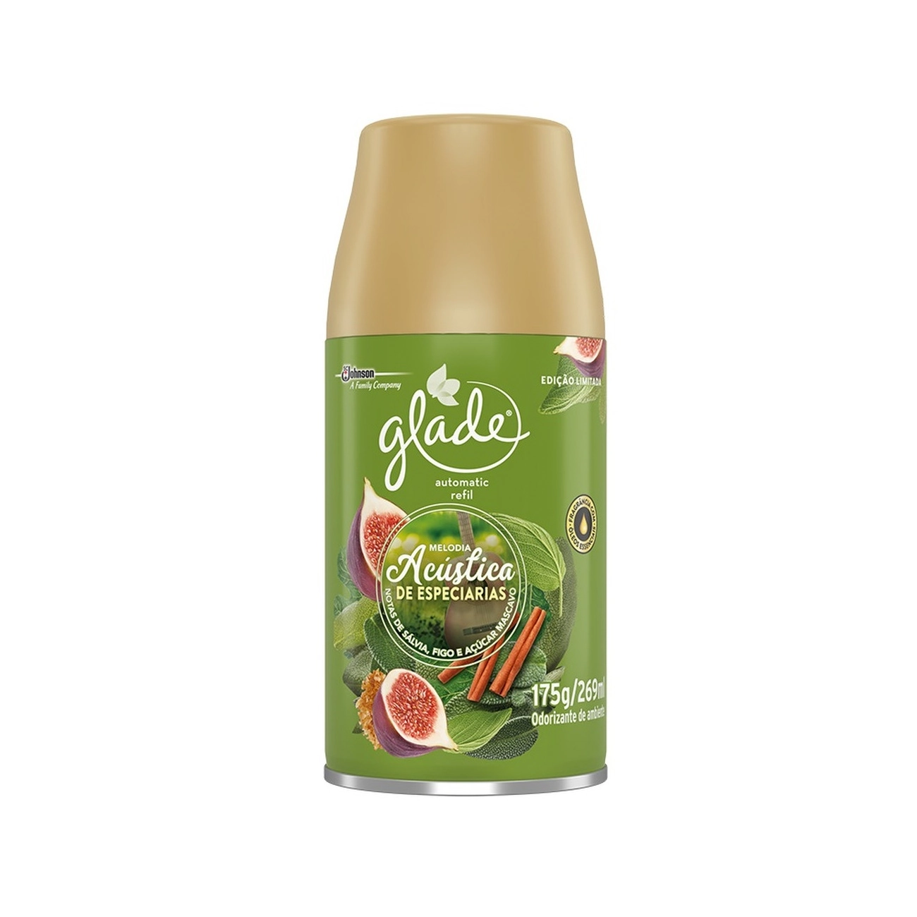 Odorizador De Ambiente Melodia Acústica De Especiarias Glade Automatic Frasco 269ml Refil