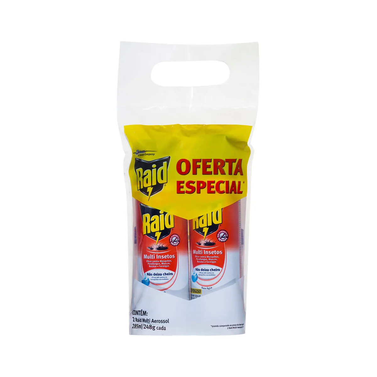 Inseticida Raid Aerosol 285ml 2 Unidades