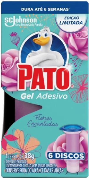 Pato Gel Ades.rf C/6 Discos Flores