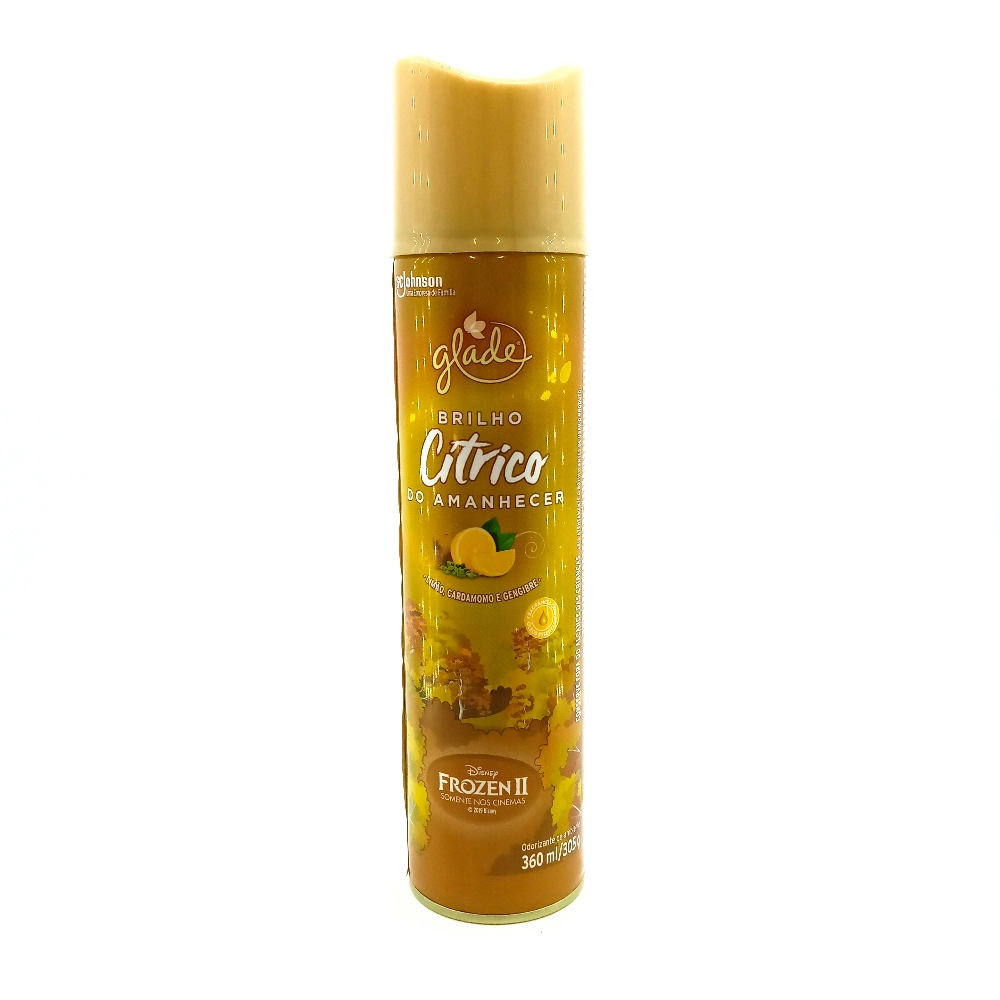 Odorizador De Ambiente Brilho Cítrico Do Amanhecer Frozen Ii Glade Frasco 360ml