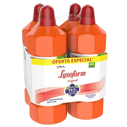 Kit 4 Desinfetante Lysoform para Uso Geral Original 1l