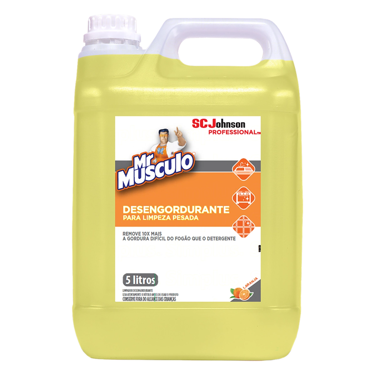 Limpador Desengordurante Para Limpeza Pesada Laranja Mr Músculo Professional Galão 5l