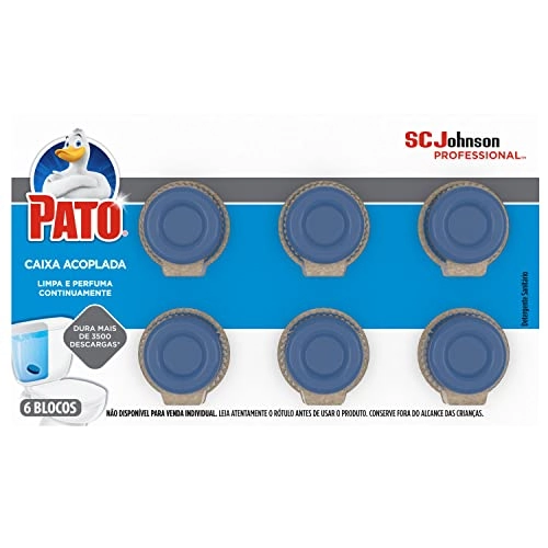 Detergente Sanitário Bloco Para Caixa Acoplada Pato Professional 6 Unidades