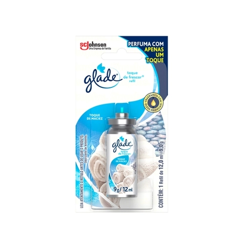 Desodorizador Glade Toque de Frescor Refil Toque de Maciez 12ml