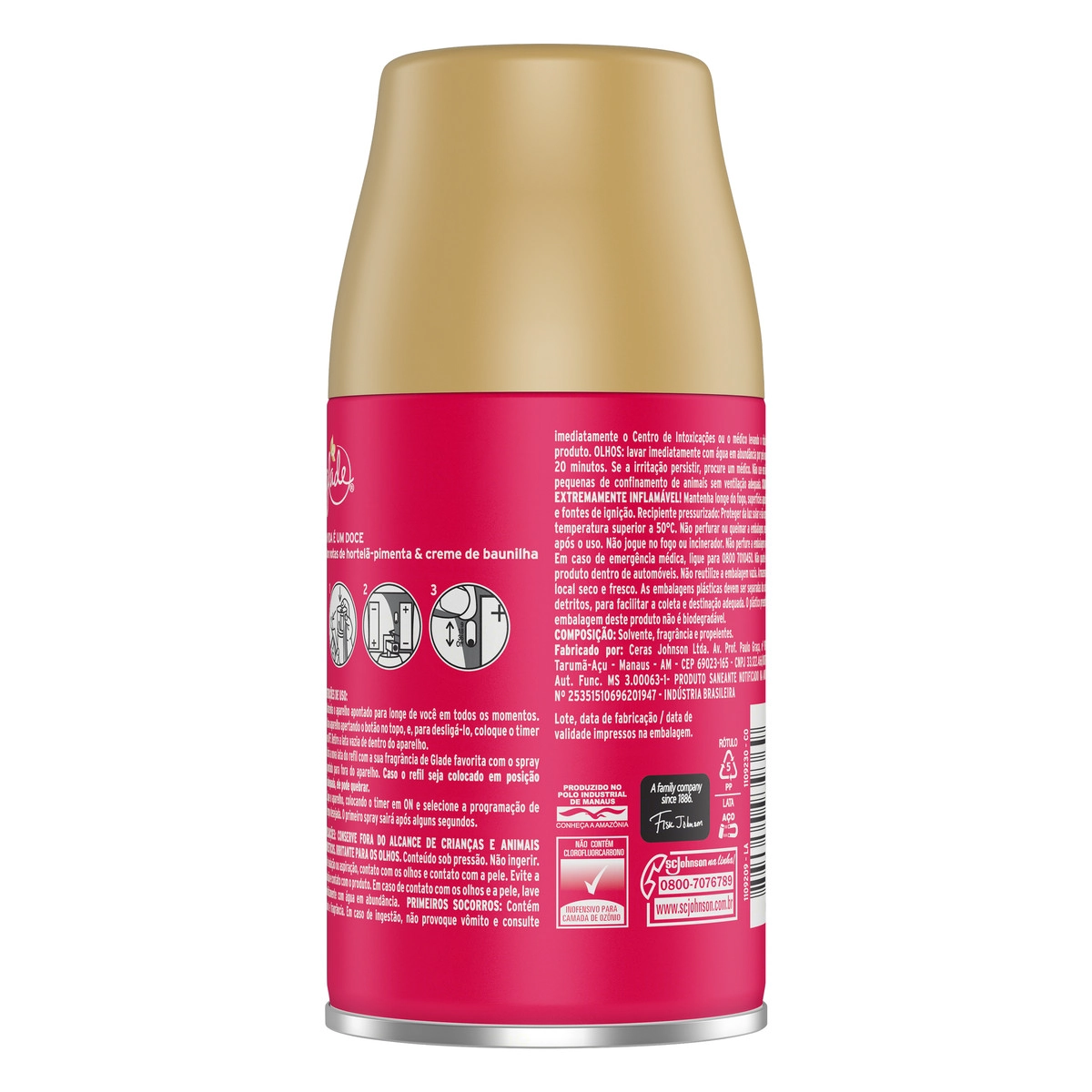 Desodorizador Glade Automatic Spray Refil Doce Diversão Ed. Ltda 269 ml