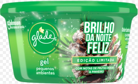 Odorizador De Ambiente Gel Brilho Da Noite Feliz Glade Pote 70g