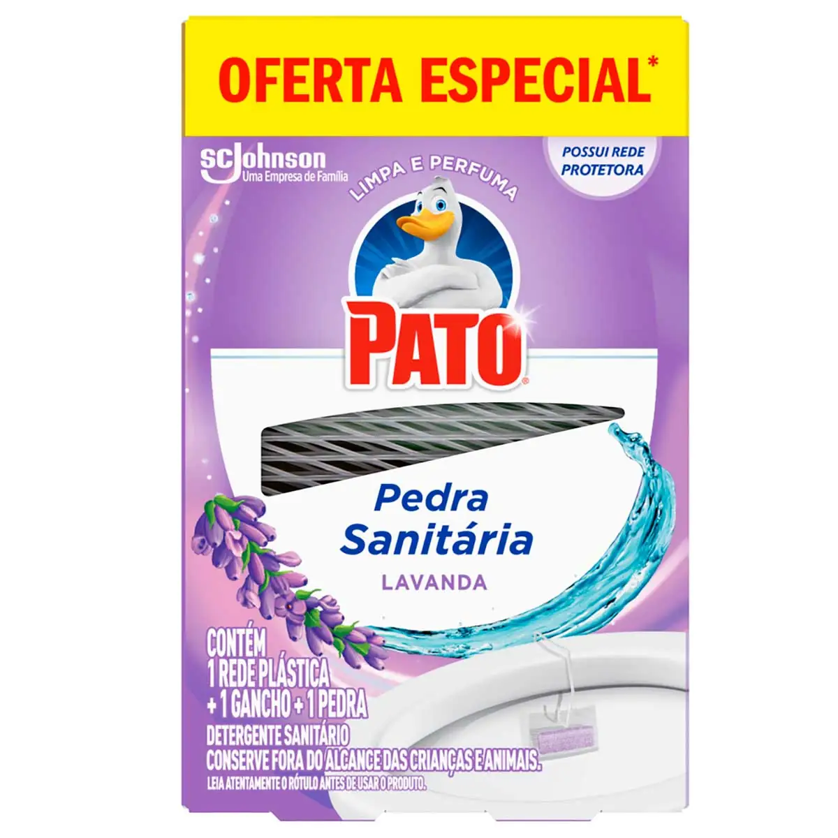 Desodorizador Sanitário Pato Pedra Lavanda 25g 25% Desconto