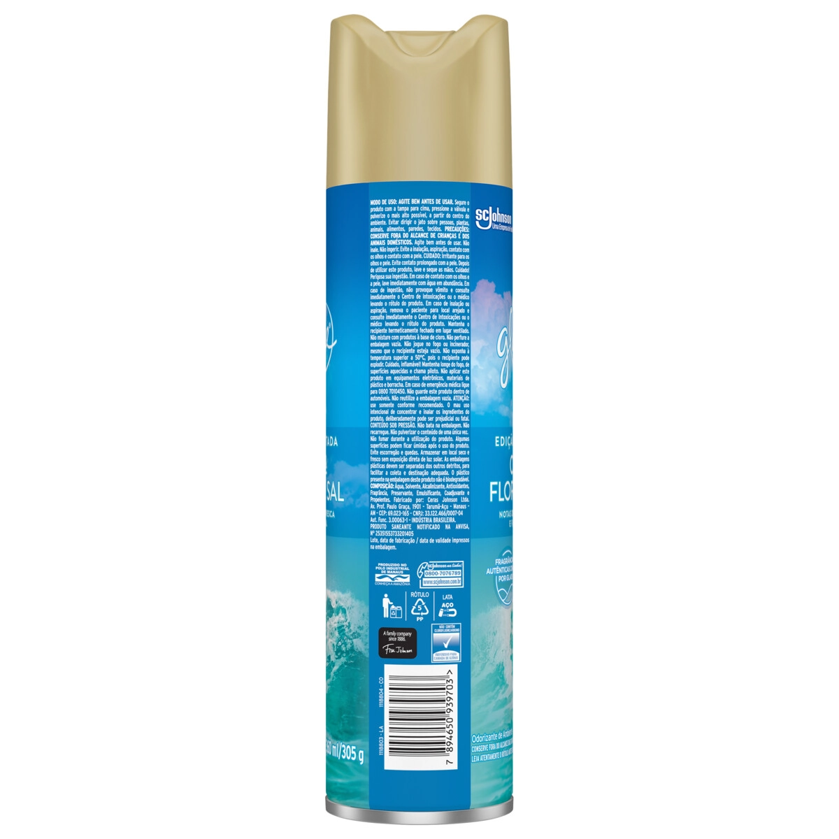 Aromatizador Glade Aerossol Céu e Flor de Sal 360ml