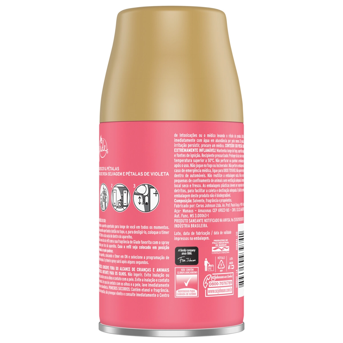Aromatizador Glade Automático Refil Florescer e Pétalas 269ml