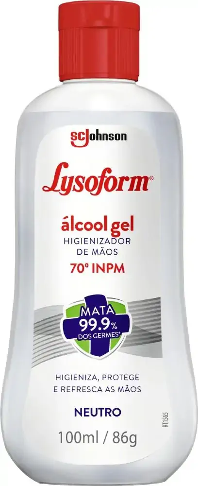 álcool Gel 70 Inpm Neutro Lysoform Squeeze 100ml
