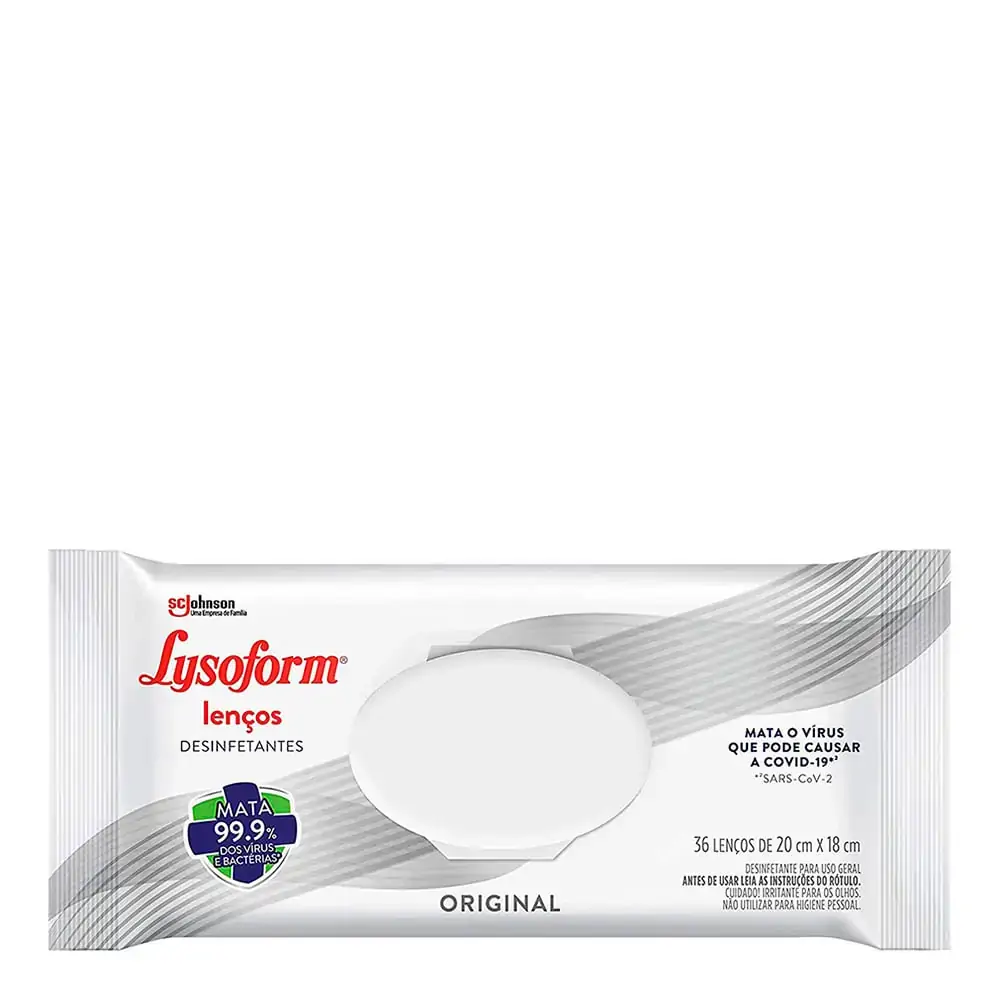 Lenços Desinfetantes Lysoform Original 36 Unidades