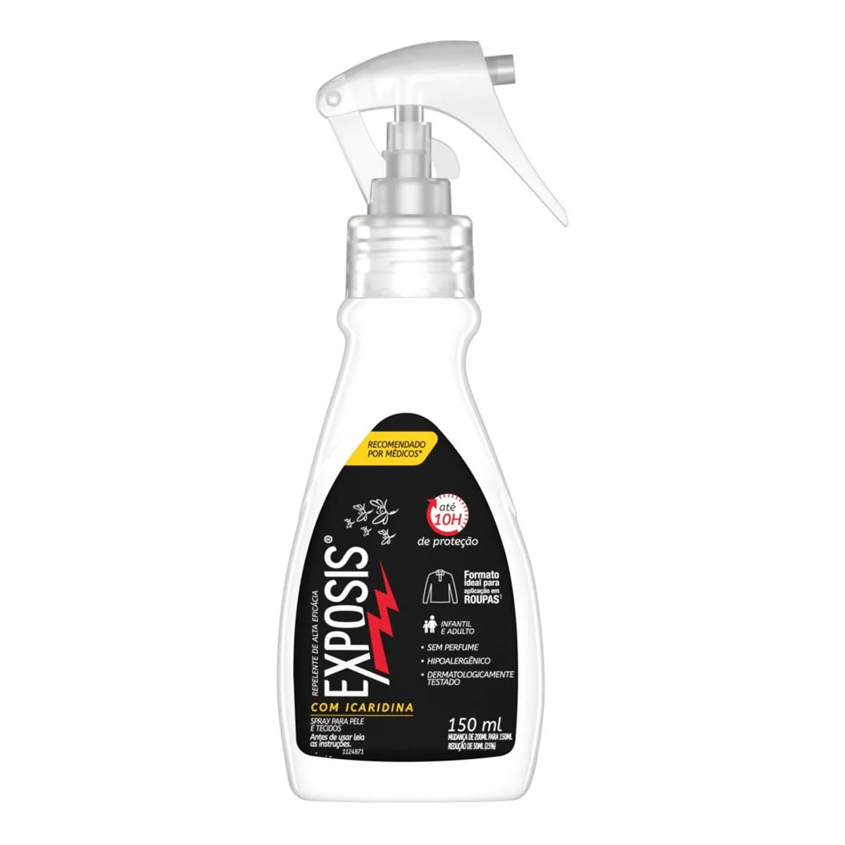 Repelente Exposis Extreme para Roupa Até 10 Horas de Proteção em Spray Garrafa 200 ml